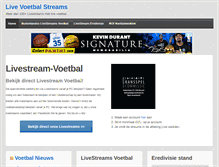 Tablet Screenshot of livestream-voetbal.nl